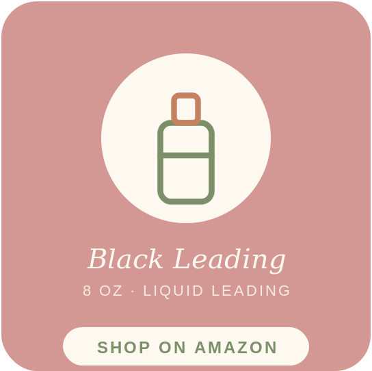 Black Leading - 8 oz. Black Leading - 8 oz.